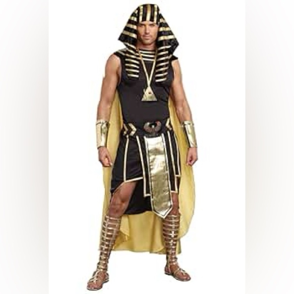 Dreamgirl Pharaoh Costume for Kids - Black and Gold